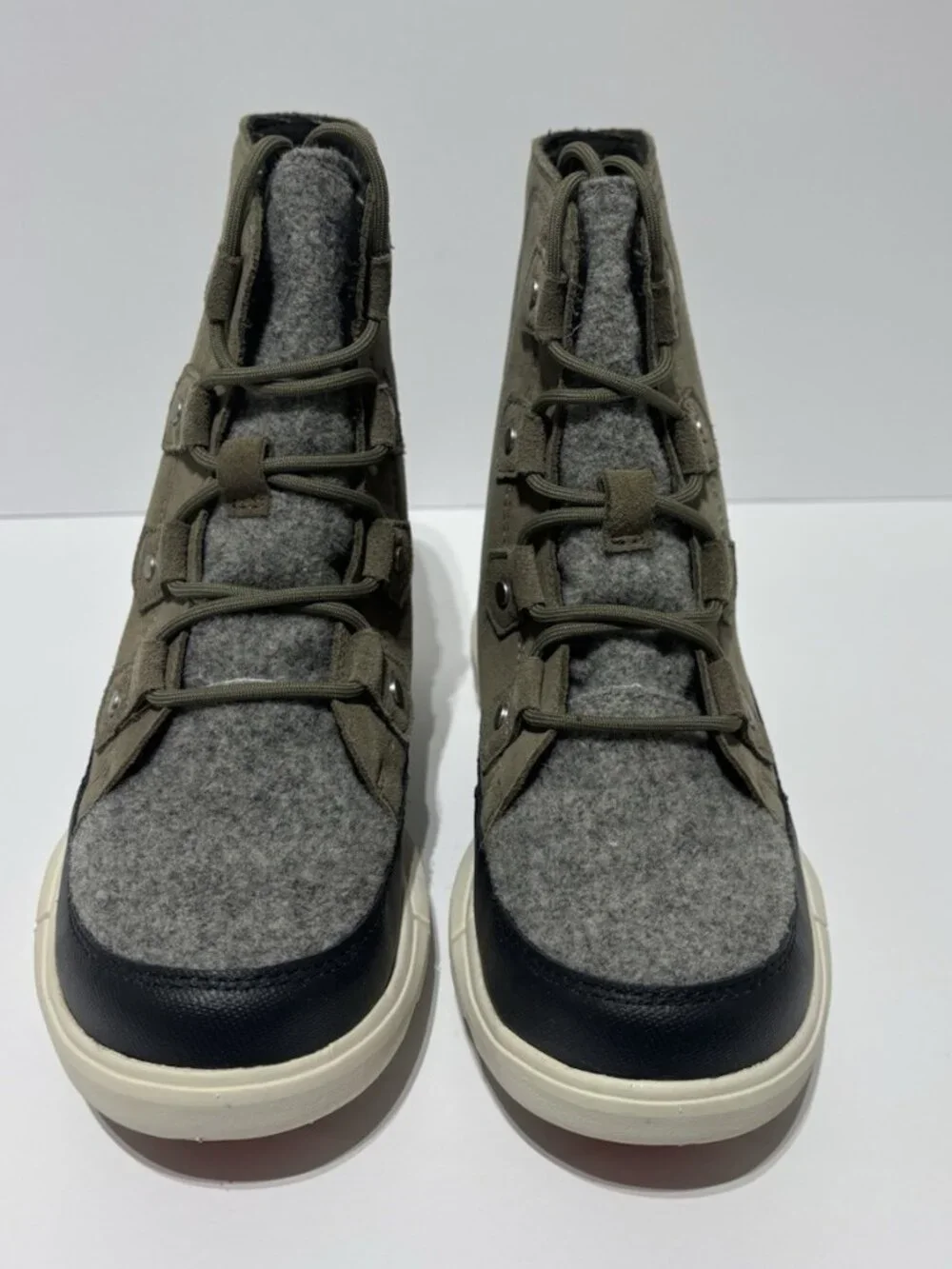 Sorel Women’s Explorer II Joan Waterproof Green Suede Boots, Size 7 M